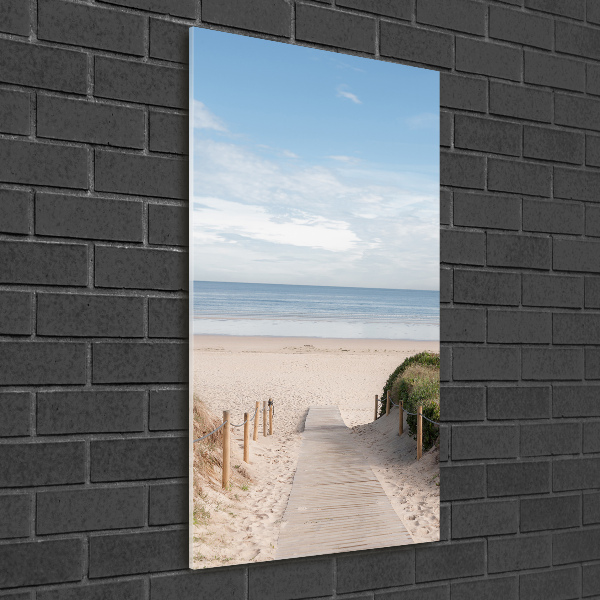 Staand foto plexiglas Pad naar het strand