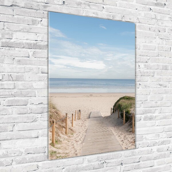 Staand foto plexiglas Pad naar het strand