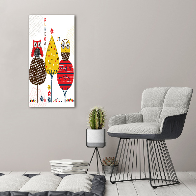 Staand foto op plexiglas Uilen in de bomen