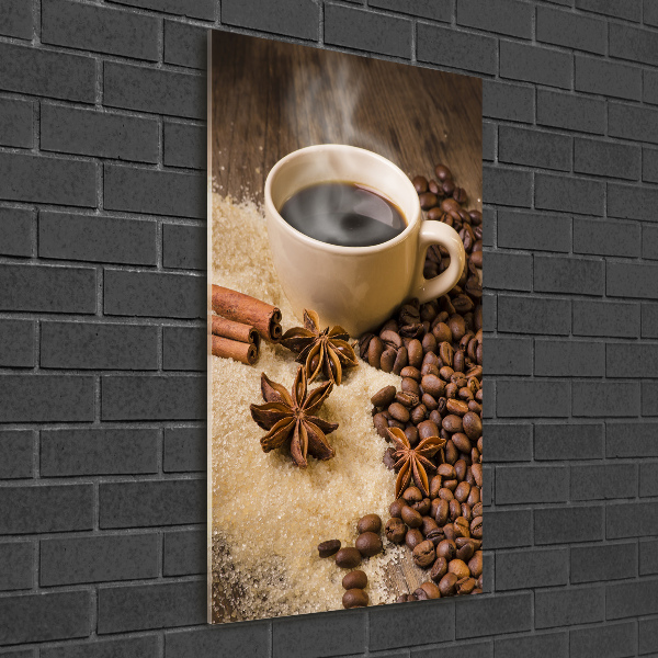 Staand foto in plexiglas Een kopje koffie