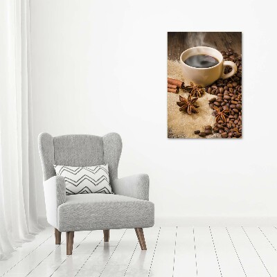 Staand foto in plexiglas Een kopje koffie