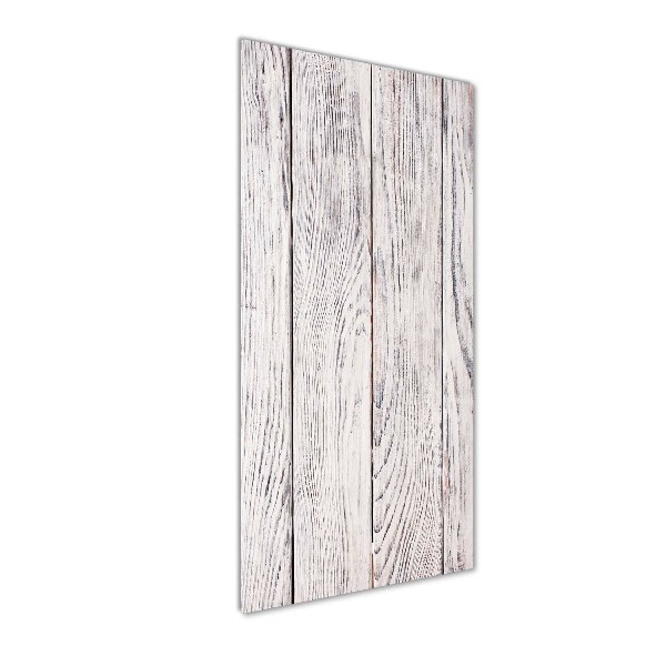 Staand foto in plexiglas Houten muur