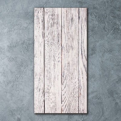 Staand foto in plexiglas Houten muur