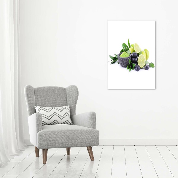 Staand foto op plexiglas Citrusvruchten en stenen