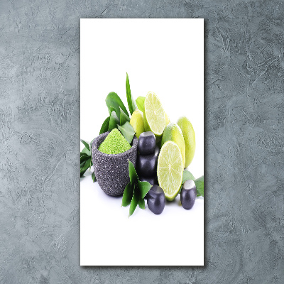 Staand foto op plexiglas Citrusvruchten en stenen