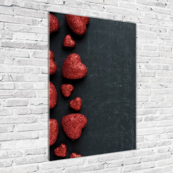 Staand foto plexiglas Harten op het bord