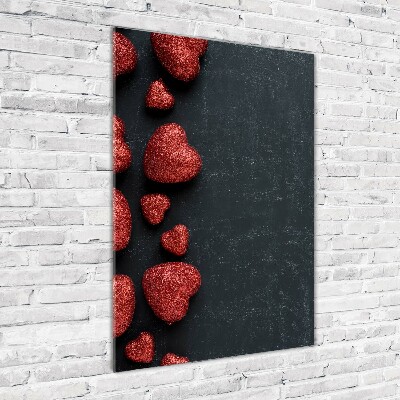 Staand foto plexiglas Harten op het bord