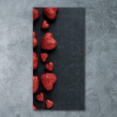 Staand foto plexiglas Harten op het bord