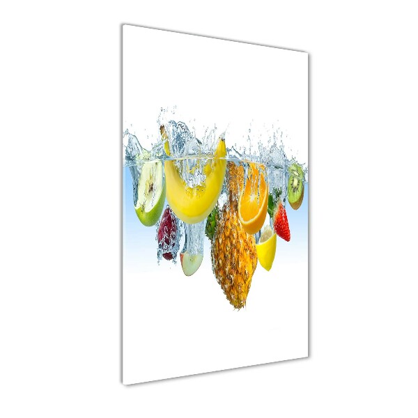 Staand foto op plexiglas Fruit onder water