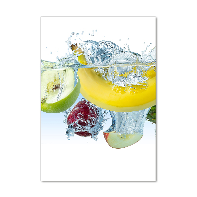 Staand foto op plexiglas Fruit onder water