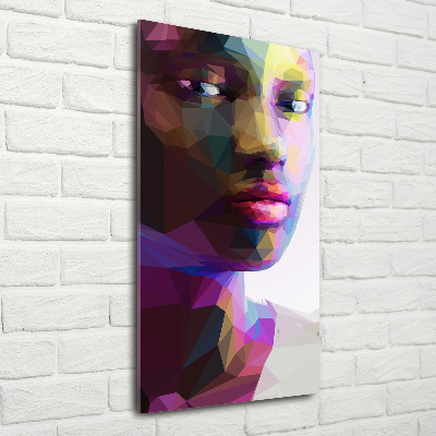 Staand foto in plexiglas Abstracte vrouw