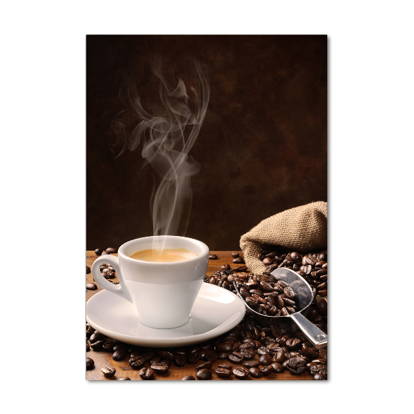 Staand foto in plexiglas Een kopje koffie