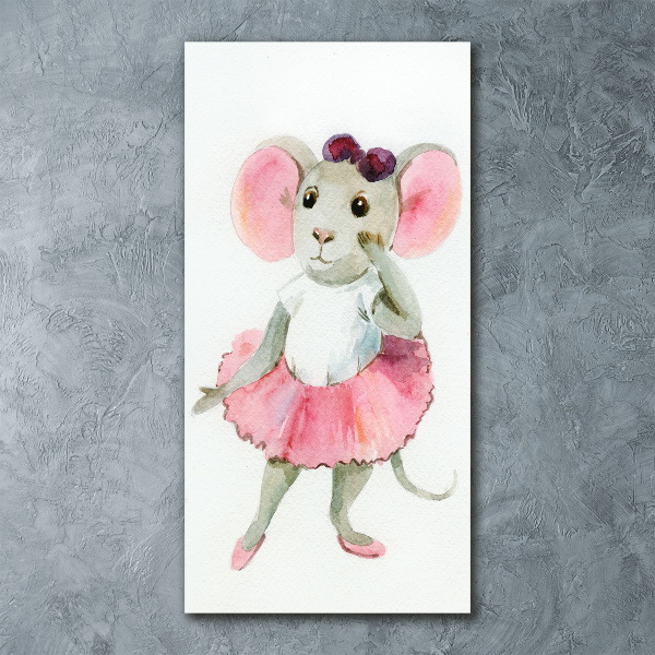 Staand foto in plexiglas Ballerina Muis