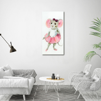Staand foto in plexiglas Ballerina Muis