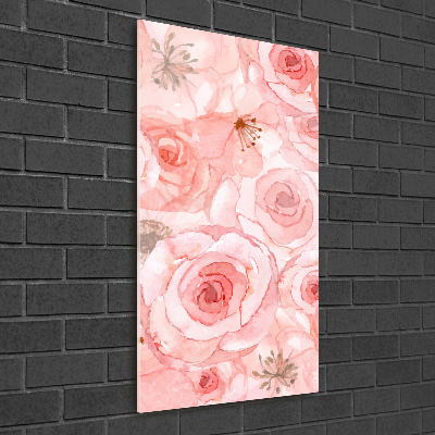 Staand plexiglas foto Bloemenpatroon