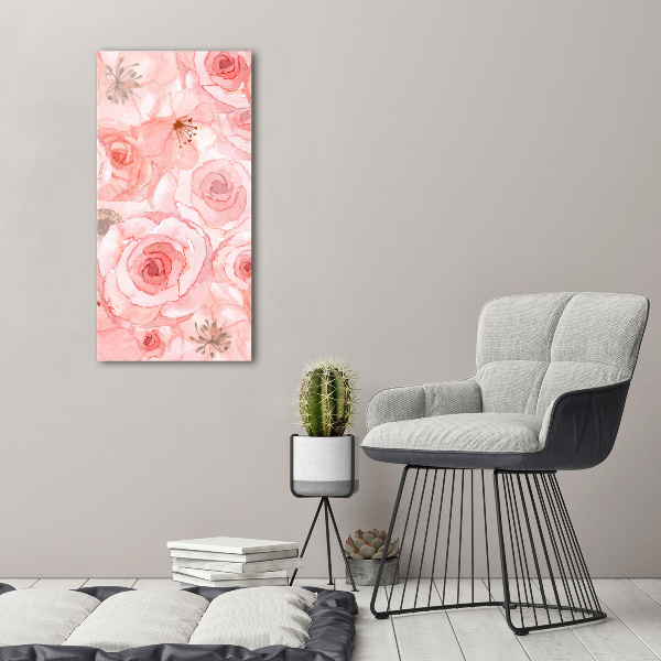 Staand plexiglas foto Bloemenpatroon