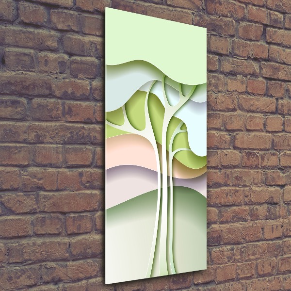 Staand foto op plexiglas Abstracte boom