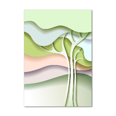 Staand foto op plexiglas Abstracte boom