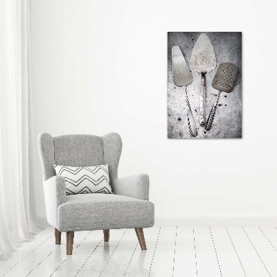 Staand foto plexiglas Metalen bestek