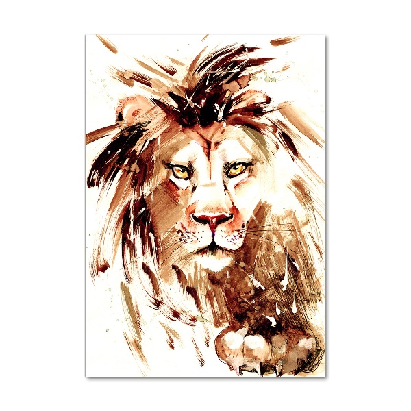 Staand plexiglas foto Leeuw