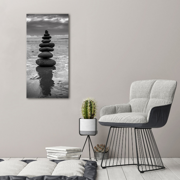 Staand foto in plexiglas Stenen op het strand