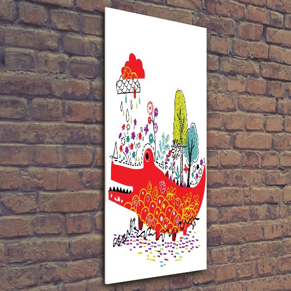 Staand foto in plexiglas Krokodil