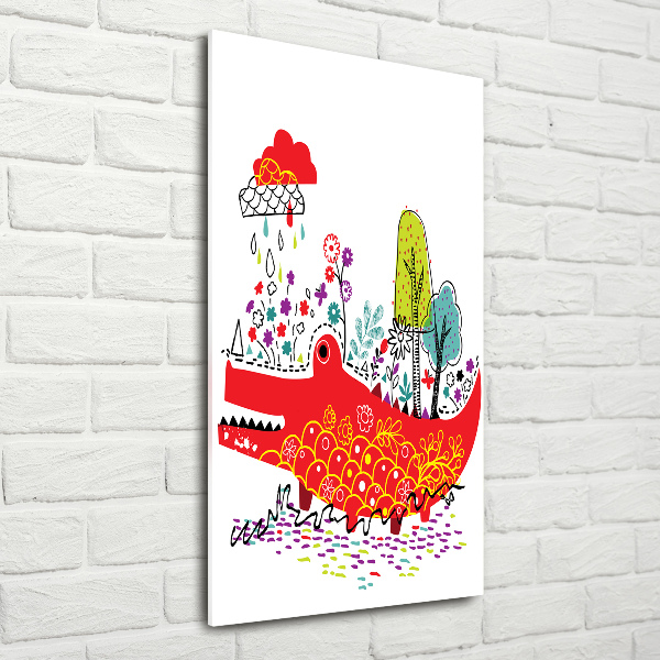 Staand foto in plexiglas Krokodil