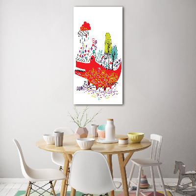 Staand foto in plexiglas Krokodil