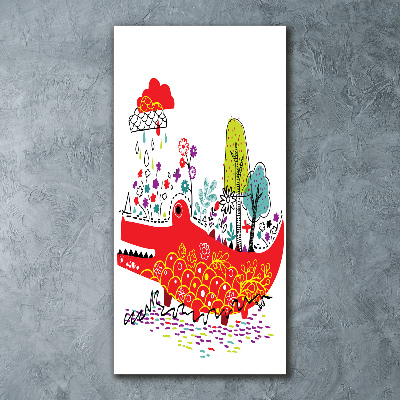 Staand foto in plexiglas Krokodil