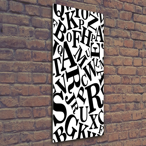 Staand foto plexiglas Alfabet