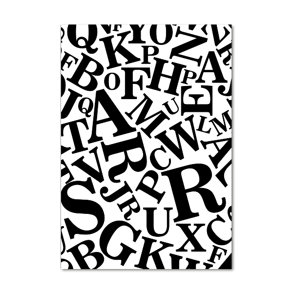 Staand foto plexiglas Alfabet