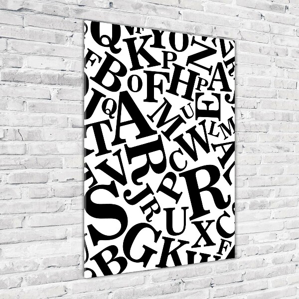 Staand foto plexiglas Alfabet