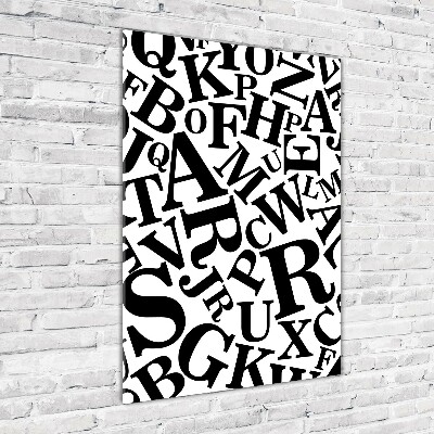 Staand foto plexiglas Alfabet