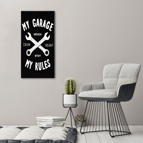 Staand foto in plexiglas Mijn garage