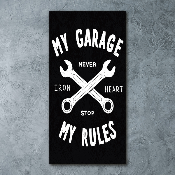 Staand foto in plexiglas Mijn garage