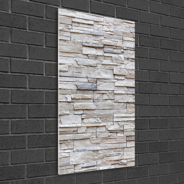 Staand foto op plexiglas Stenen muur