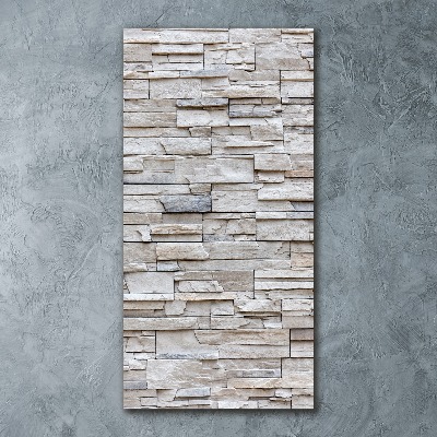Staand foto op plexiglas Stenen muur