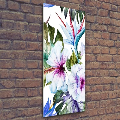 Staand plexiglas foto Hawaiiaanse bloemen