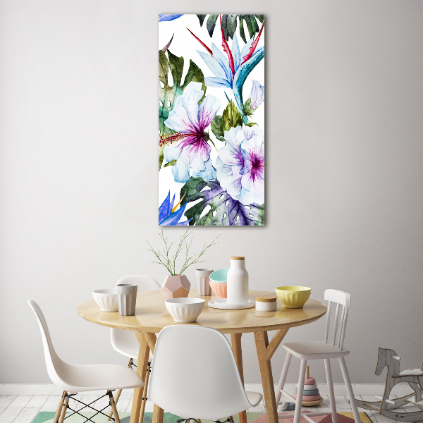 Staand plexiglas foto Hawaiiaanse bloemen