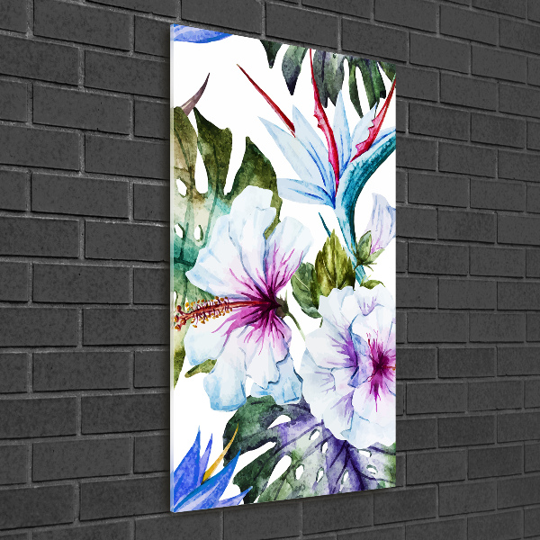 Staand plexiglas foto Hawaiiaanse bloemen