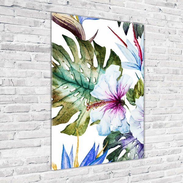 Staand plexiglas foto Hawaiiaanse bloemen