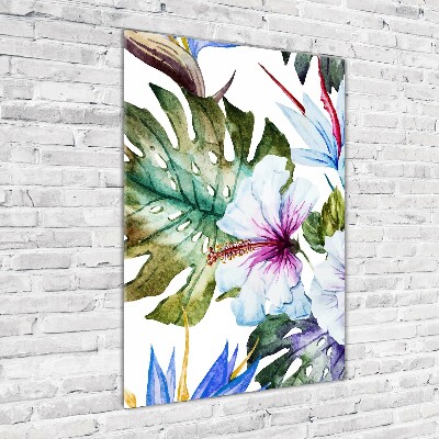 Staand plexiglas foto Hawaiiaanse bloemen