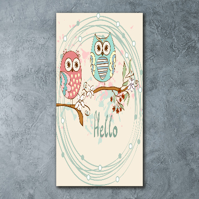 Staand foto in plexiglas Uilen