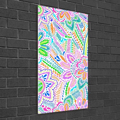 Staand foto plexiglas Bloemenpatroon