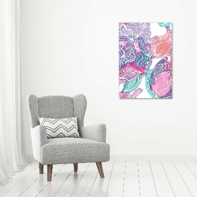 Staand foto op plexiglas Bloemenpatroon