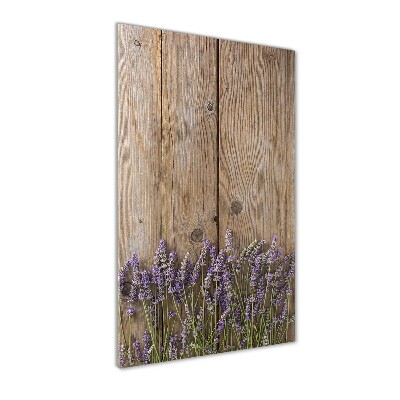Staand plexiglas foto Lavendel op hout