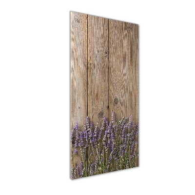 Staand plexiglas foto Lavendel op hout