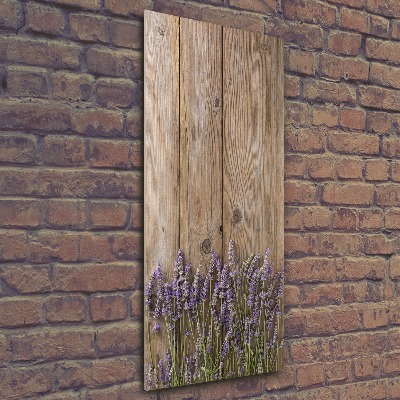 Staand plexiglas foto Lavendel op hout