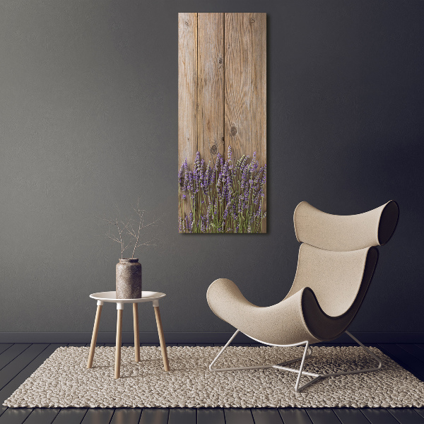 Staand plexiglas foto Lavendel op hout