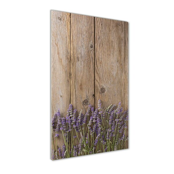 Staand plexiglas foto Lavendel op hout